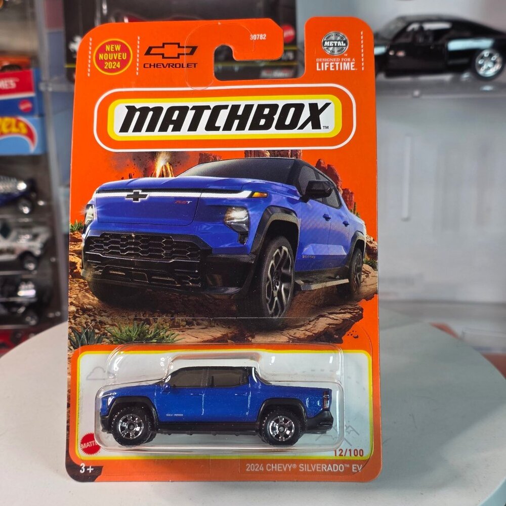 Matchbox 2024 Chevy Silverado EV Blue 12/100 NIP